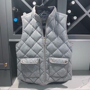 Quilted J Crew vest